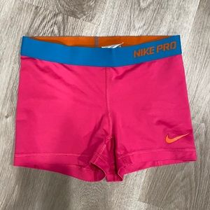 Pink Nike spandex